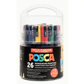 Pack educreatif classique + 30 masques animaux + fiche atelier - Posca photo du produit