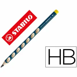 Crayons graphite easygraph hb gaucher - bleu ardoise - Stabilo photo du produit