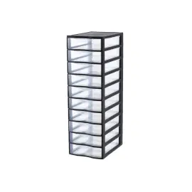 Tour de rangement 10 tiroirs empilable 36x26x81 cm - Fast photo du produit