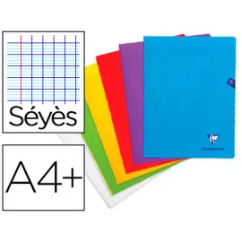 Cahier piqu&eacute; mimesys couverture polypropylene a4+ 48p - Clairefontaine photo du produit