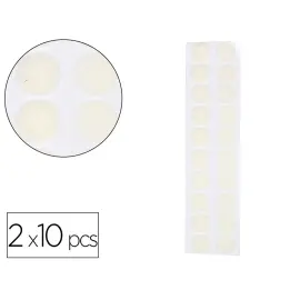 Pastilles scratchs loolipo adh&eacute;sives 20mm 2x10 pi&egrave;ces m/f - Sodertex loolipo photo du produit