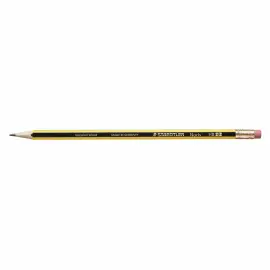 Crayons graphite noris 120 hb hexagonal mine 2mm embout gomme - Staedtler photo du produit