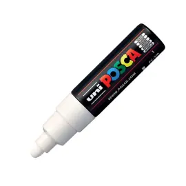 Marqueur peinture pc7m pointe large blanc inodore couvrant - Posca photo du produit