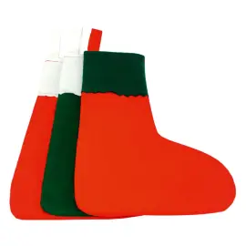 Chaussettes de no&euml;l en feutrine - epaisseur 1 mm - Sodertex loolipo photo du produit