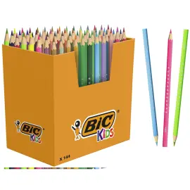 144 Crayons de couleur Kids smooth bois responsable - Bic photo du produit