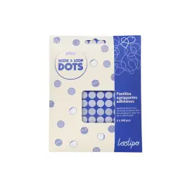 180 Pastilles grippantes adh&eacute;sives rondes Blanc Loolipo photo du produit