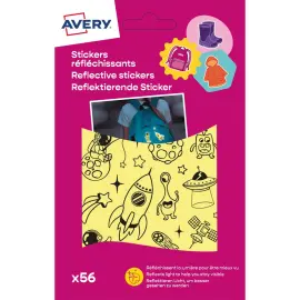 56 STICKERS R&Eacute;FL&Eacute;CHISSANTS - TH&Egrave;ME SMILEY photo du produit