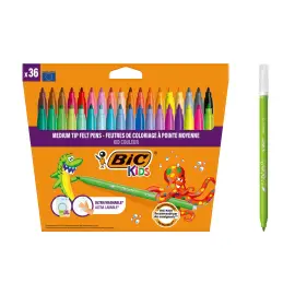 36 Feutres de coloriage pointe moyenne Bic photo du produit
