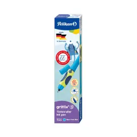 STYLO ENCRE PELIKAN GRIFFIX GAUCHER FRESH BLUE ETUI photo du produit