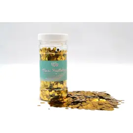 PAILLETTES NID D'ABEILLE 100G EN POT PLASTIQUE - OR photo du produit