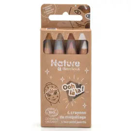 NATURE BY GRIMTOUT - 4 CRAYONS DE MAQUILLAGE - OOH LA LA! photo du produit