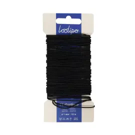 FIL ELASTIQUE - NOIR - &Oslash; 1 MM - 10 M - 1 PC - 1 COLORIS photo du produit