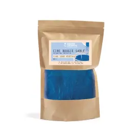 CIRE VEGETALE BOUGIE SABLE BLEU 400 GR photo du produit