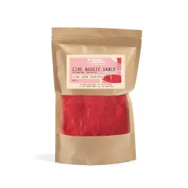 CIRE VEGETALE BOUGIE SABLE ROUGE 400 GR photo du produit
