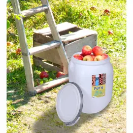 F&ucirc;t de stockage, 25 litres, plastique, blanc - Eda fontaine photo du produit
