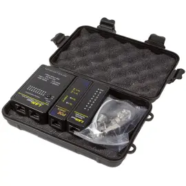 Testeur de c&acirc;ble r&eacute;seau avec PoE Finder, noir - Logilink photo du produit