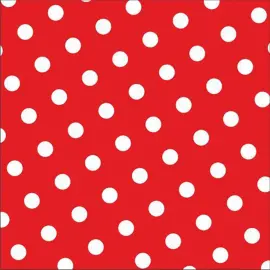 Serviette &agrave; motif 'Dots', 330 x 330 mm, rouge - Papstar photo du produit
