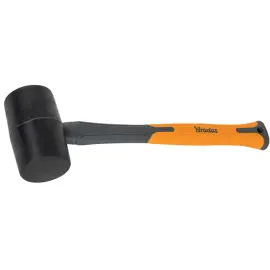Maillet en caoutchouc, 450 g, anthracite/orange - Bradas photo du produit
