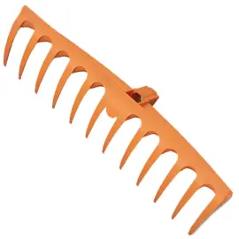 R&acirc;teau sans manche TQ, 12 dents, orange - Bradas photo du produit