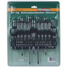 Kit de tournevis, 37 pi&egrave;ces - Br&uuml;der mannesmann photo du produit