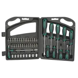 Kit d'outils, 47 pi&egrave;ces, dans une malette - Br&uuml;der mannesmann photo du produit