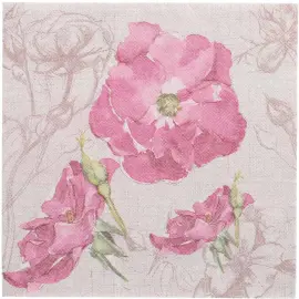 Serviette &agrave; motif 'ROYAL Collection Blossom', rose - Papstar photo du produit