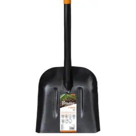 Pelle en acier, longueur 1.250 mm, noir/orange - Bradas photo du produit