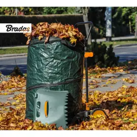 Chariot ramasse-feuilles multibin, pliable,160 litres - Bradas photo du produit