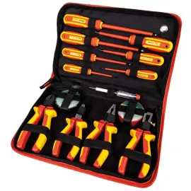 Pochette avec kit d'outils VDE, 14 pi&egrave;ces - Br&uuml;der mannesmann photo du produit