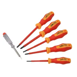 Jeu de tournevis VDE, 6 pi&egrave;ces - Br&uuml;der mannesmann photo du produit
