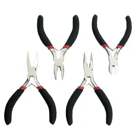 Kit de pinces pour &eacute;lectronique, 4 pi&egrave;ces - Br&uuml;der mannesmann photo du produit