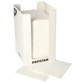 Serviette cocktail 'PUNTO', 200 x 200 mm, blanc - Papstar photo du produit