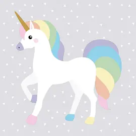 Serviettes &agrave; motif 'licorne', 330 x 330 mm - Papstar photo du produit