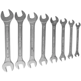 Jeu de cl&eacute; &agrave; fourche, 8 pi&egrave;ces - Br&uuml;der mannesmann photo du produit