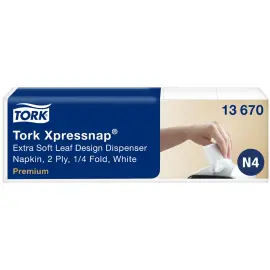 Xpressnap Serviette, 213 x 330 mm, blanc - Tork photo du produit