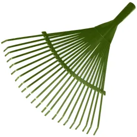 Balai &agrave; feuilles sans manche, m&eacute;tal, 22 dents, vert - Bradas photo du produit