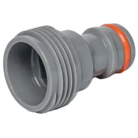 Adaptateur WHITE LINE, filetage ext&eacute;rieur 1/2', gris - Bradas photo du produit