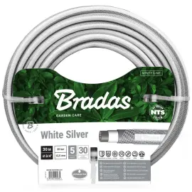 Tuyau d'arrosage NTS WHITE SILVER, 1/2', 50 m - Bradas photo du produit