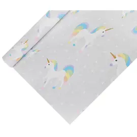 Nappe &agrave; motif 'licorne', laqu&eacute;, en papier - Papstar photo du produit