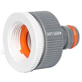 Nez de robinet WHITE LINE, 1/2' + 3/4', gris/blanc - Bradas photo du produit
