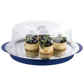 Set de plateau r&eacute;frig&eacute;rant, rond, noir/transparent - Aps photo du produit