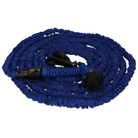 Tuyau d'arrosage, extensible, 5 &agrave; 15 m&egrave;tres, bleu - Cartrend photo du produit