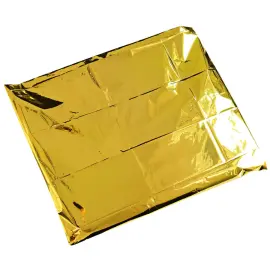 Couverture de survie, 1.600 x 2.100 mm, argent/or - Hygostar photo du produit
