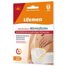 Patch chauffant pour r&egrave;gles douloureuses, blanc - Lifemed photo du produit
