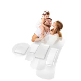 Pansements 'Allround', pack de 20, mi-transparent - Lifemed photo du produit