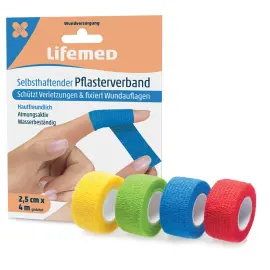 Bande coh&eacute;sive, auto-adh&eacute;sive, assorti - Lifemed photo du produit