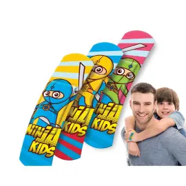 Pansement pour enfants 'Ninjas', 40, bo&icirc;te m&eacute;tal - Lifemed photo du produit