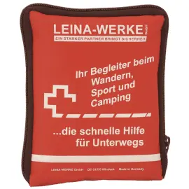 Trousse de premiers secours de voyage LEINA, 21 pi&egrave;ces, rouge - Leina-Werke photo du produit