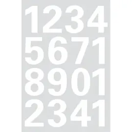 Stickers chiffres 0-9, film en blanc - Herma photo du produit