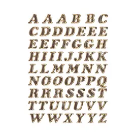 Lettres adh&eacute;sives A-Z, film primastique, or, 8 mm - Herma photo du produit